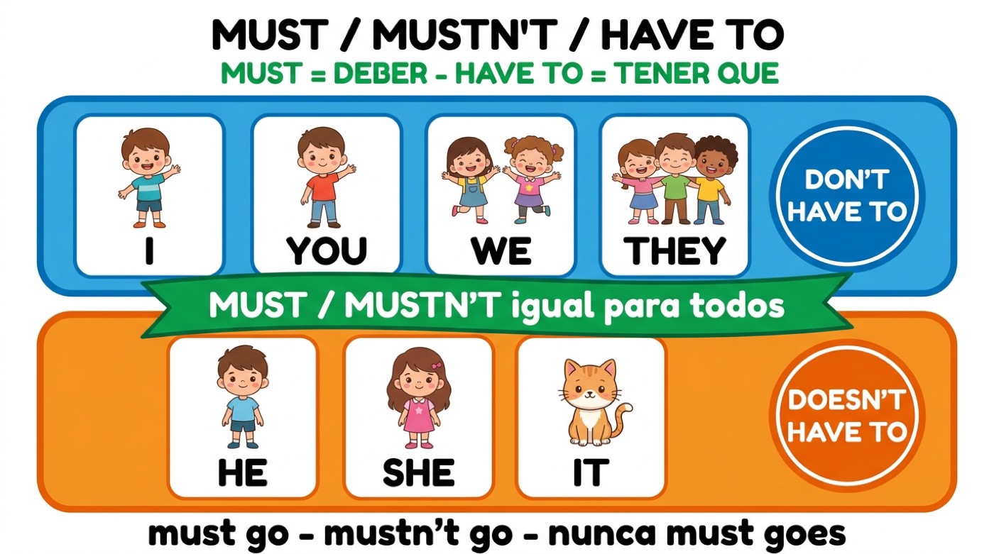Lámina de must y have to